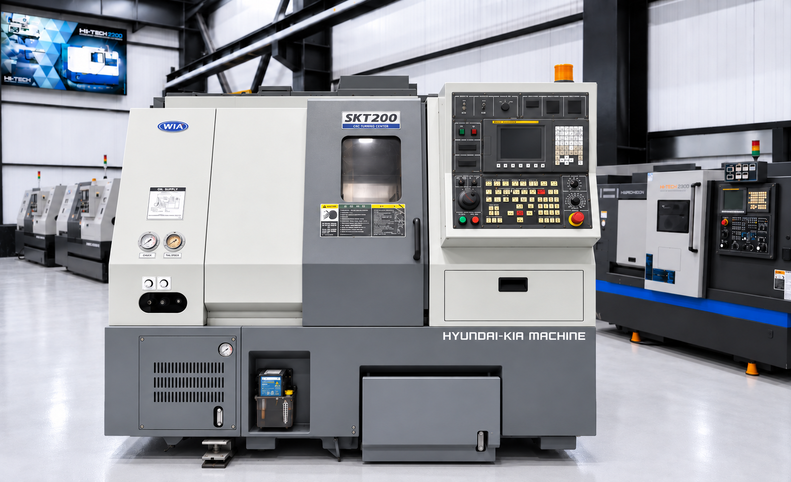 تراش cnc هیوندا کیاماشین کره جنوبی مدل SKT200