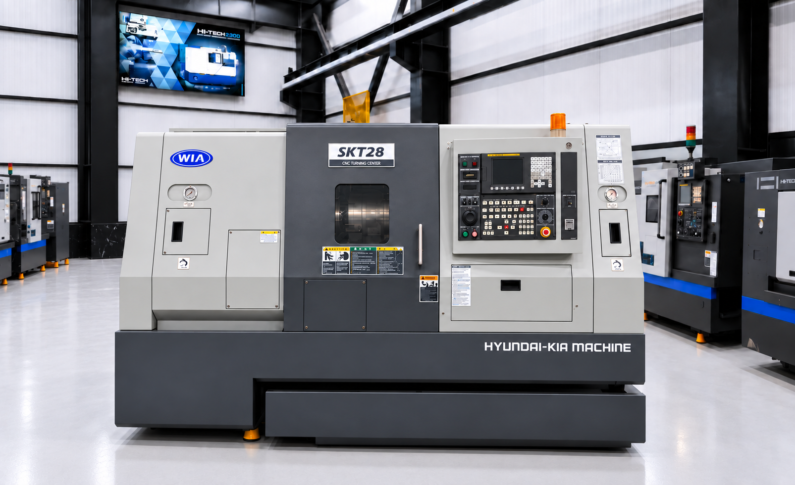 Hyundai Kia Machine CNC Lathe, South Korea, Model SKT28